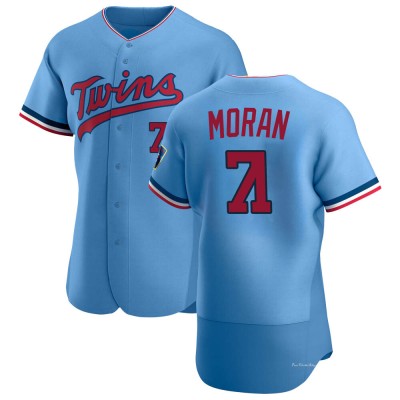 Men's Jovani Moran Minnesota Twins Authentic Light Blue Alternate Jersey