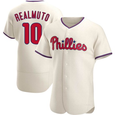 Men's J.T. Realmuto Philadelphia Phillies Authentic Cream Alternate Jersey