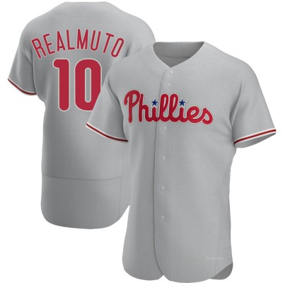 Men's J.T. Realmuto Philadelphia Phillies Authentic Gray Road Jersey