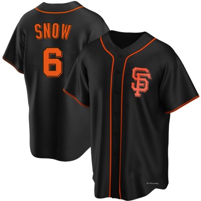 Men's J.t. Snow San Francisco Giants Replica Black Alternate Jersey