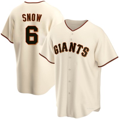 Men's J.t. Snow San Francisco Giants Replica Cream Home Jersey