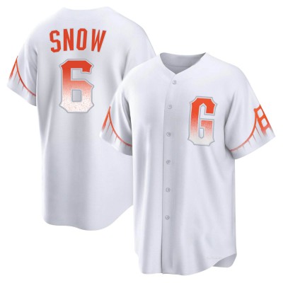 Men's J.t. Snow San Francisco Giants Replica White 2021 City Connect Jersey