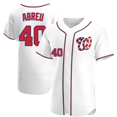 Men's Juan Abreu Washington Nationals Authentic White Alternate Jersey