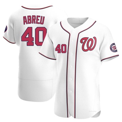 Men's Juan Abreu Washington Nationals Authentic White Home Jersey