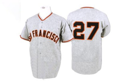 Men's Juan Marichal San Francisco Giants Authentic Grey 1962 Throwback Jersey