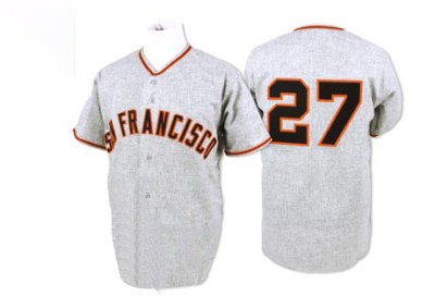 Men's Juan Marichal San Francisco Giants Replica Grey 1962 Throwback Jersey