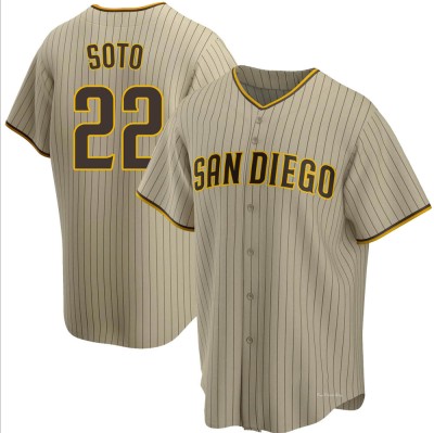 Men's Juan Soto San Diego Padres Replica Sand/Brown Alternate Jersey