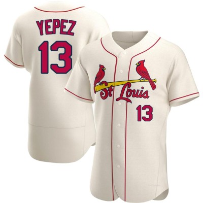 Men's Juan Yepez St. Louis Cardinals Authentic Cream Alternate Jersey