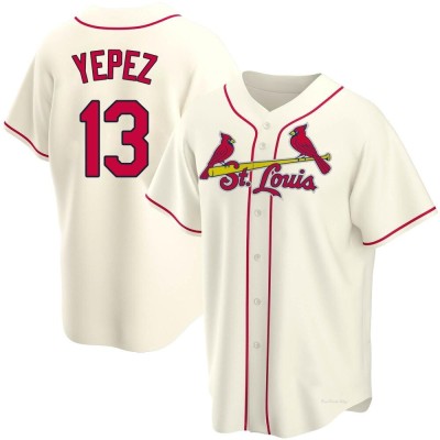 Men's Juan Yepez St. Louis Cardinals Replica Cream Alternate Jersey