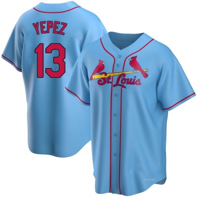 Men's Juan Yepez St. Louis Cardinals Replica Light Blue Alternate Jersey