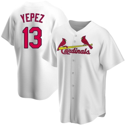 Men's Juan Yepez St. Louis Cardinals Replica White Home Jersey