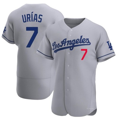 Men's Julio Urias Los Angeles Dodgers Authentic Gray Away Jersey