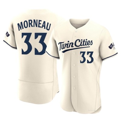 Men's Justin Morneau Minnesota Twins Authentic Cream Alternate 2023 Jersey