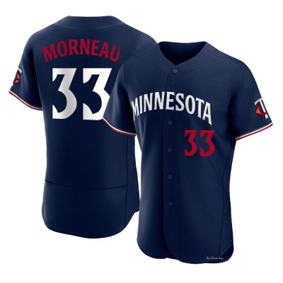 Men's Justin Morneau Minnesota Twins Authentic Navy Alternate Jersey