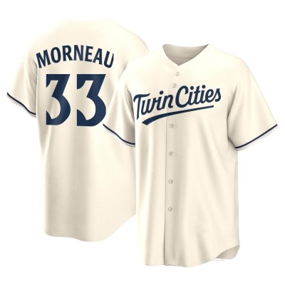 Men's Justin Morneau Minnesota Twins Replica Cream Alternate Jersey