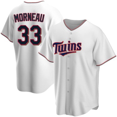 Men's Justin Morneau Minnesota Twins Replica White Home Jersey