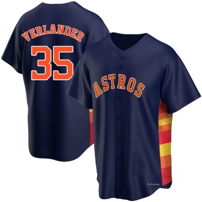 Men's Justin Verlander Houston Astros Replica Navy Alternate Jersey