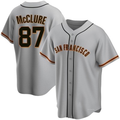 Men's Kade McClure San Francisco Giants Replica Gray Road Jersey