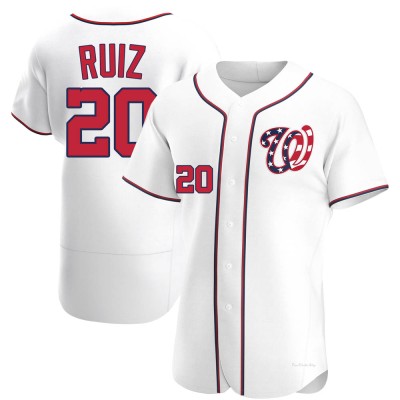 Men's Keibert Ruiz Washington Nationals Authentic White Alternate Jersey