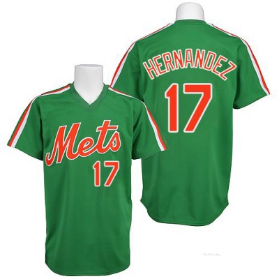 Men's Keith Hernandez New York Mets Authentic Green Throwback Jersey