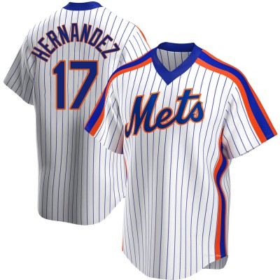 Men's Keith Hernandez New York Mets Replica White Home Cooperstown Collection Jersey