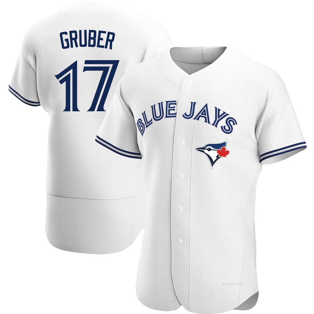 NWT-MEN-LG KELLY GRUBER TORONTO BLUE JAYS MAJESTIC AUTHENTIC MLB LICENSED  JERSEY