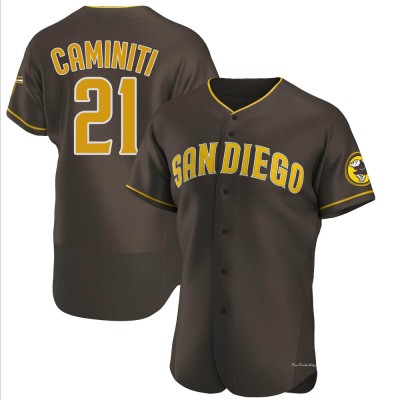 Men's Ken Caminiti San Diego Padres Authentic Brown Road Jersey