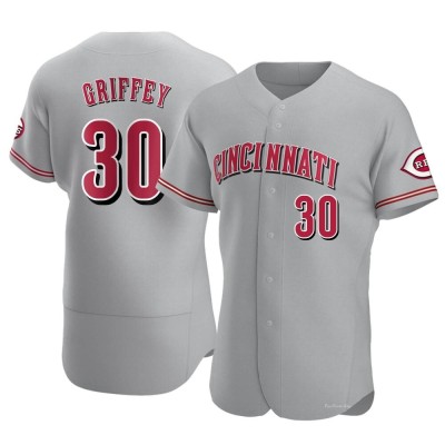 Men's Ken Griffey Cincinnati Reds Authentic Gray Road Jersey