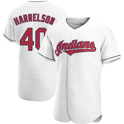 Men's Ken Harrelson Cleveland Guardians Authentic White Home Jersey