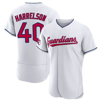 Men's Ken Harrelson Cleveland Guardians Authentic White Home Jersey