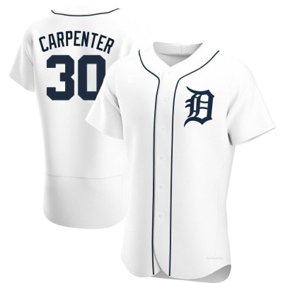 Men's Kerry Carpenter Detroit Tigers Authentic White Home Jersey