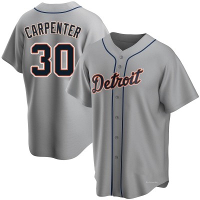 Men's Kerry Carpenter Detroit Tigers Replica Gray Road Jersey