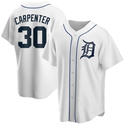 Men's Kerry Carpenter Detroit Tigers Replica White Home Jersey