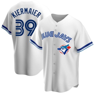 Men's Kevin Kiermaier Toronto Blue Jays Replica White Home Cooperstown Collection Jersey