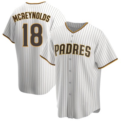 Men's Kevin Mcreynolds San Diego Padres Replica White/Brown Home Jersey