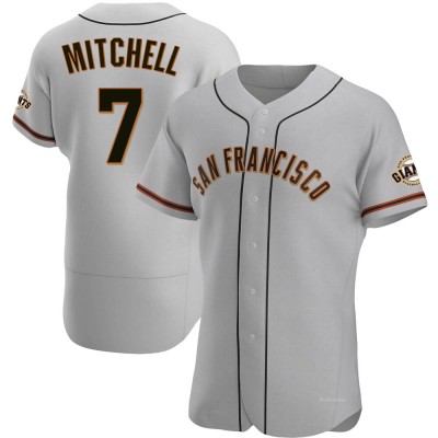 Men's Kevin Mitchell San Francisco Giants Authentic Gray Road Jersey