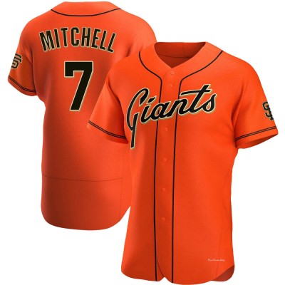 Men's Kevin Mitchell San Francisco Giants Authentic Orange Alternate Jersey