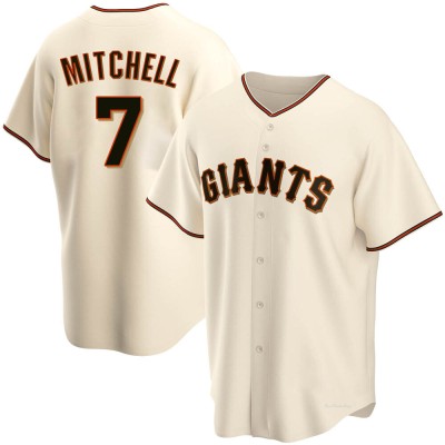 Men's Kevin Mitchell San Francisco Giants Replica Cream Home Jersey