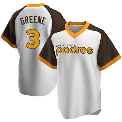 Men's Khalil Greene San Diego Padres Replica White Home Cooperstown Collection Jersey