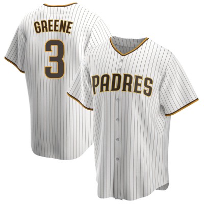 Men's Khalil Greene San Diego Padres Replica White/Brown Home Jersey