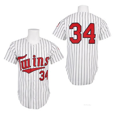 Men's Kirby Puckett Minnesota Twins Authentic White 1991 Throwback Jersey