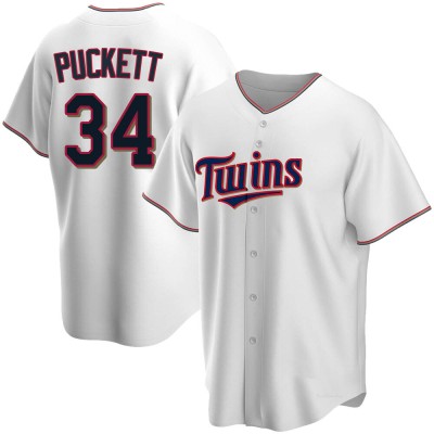 Men's Kirby Puckett Minnesota Twins Replica White Home Jersey