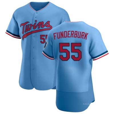 Men's Kody Funderburk Minnesota Twins Authentic Light Blue Alternate Jersey