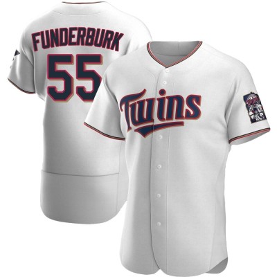 Men's Kody Funderburk Minnesota Twins Authentic White Home Jersey