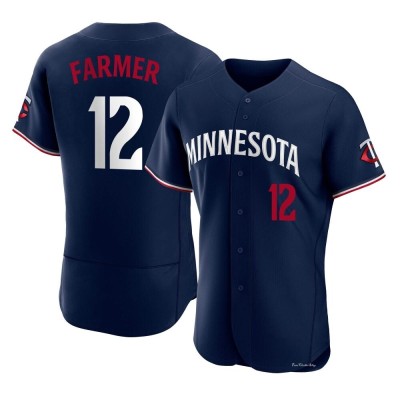 Men's Kyle Farmer Minnesota Twins Authentic Navy Alternate Jersey