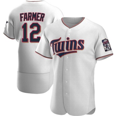 Men's Kyle Farmer Minnesota Twins Authentic White Home Jersey