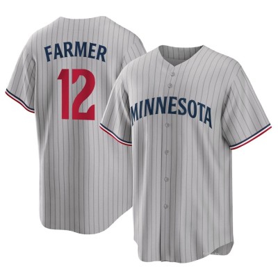 Men's Kyle Farmer Minnesota Twins Replica Gray Road Jersey