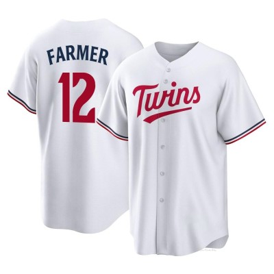 Men's Kyle Farmer Minnesota Twins Replica White Home Jersey