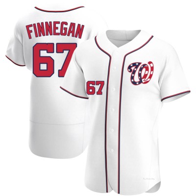 Men's Kyle Finnegan Washington Nationals Authentic White Alternate Jersey