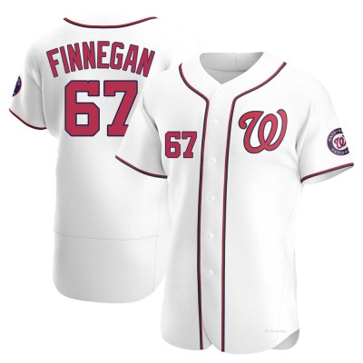 Men's Kyle Finnegan Washington Nationals Authentic White Home Jersey